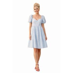 NWT - Sugar Thrillz Blue Gingham Dress - Size 1X